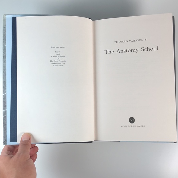 2/$30 - The Anatomy School by Bernard MacLaverty - Picture 4 of 9